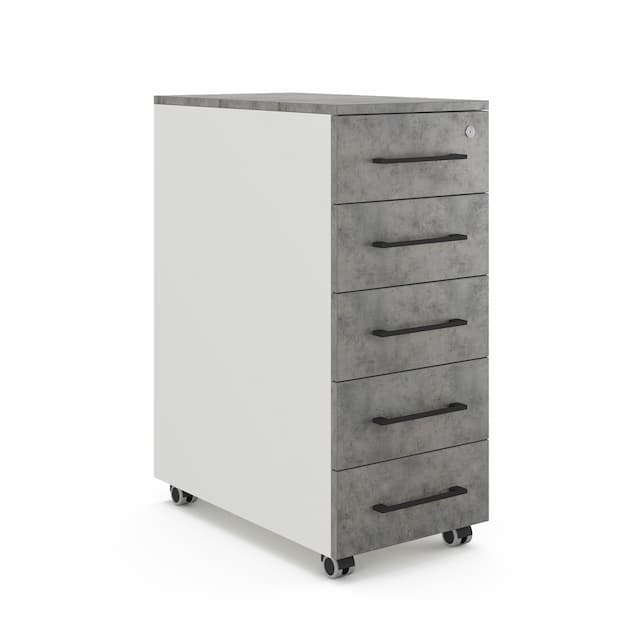 Тумба мобильная Kobor TМ5-40/70 white/chicago