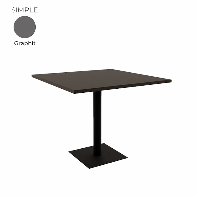 Стол обеденный квадратный Алсав 21SIMPLE.009 Graphit