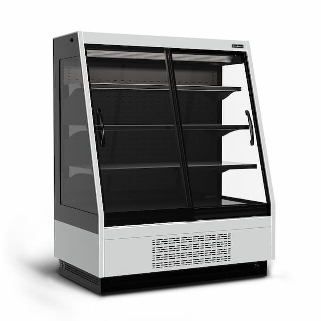 Витрина холодильная Carboma Tokyo 2 F16-08 VV 1,3-1 0030 STANDARD фронт X1 (версия 2.0) (9006-9005)