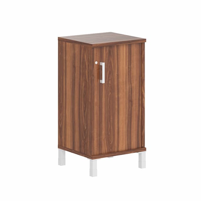 Шкаф-колонка низкая с замком в глухой малой двери Skyland B 411.3(RZ) орех даллас 475х450х920 BORN