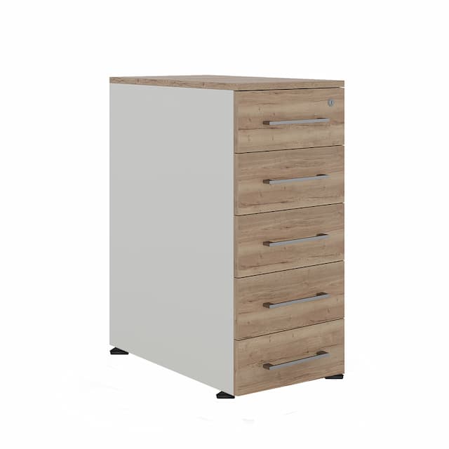 Тумба приставная Kobor TS5-40/60 white/natural