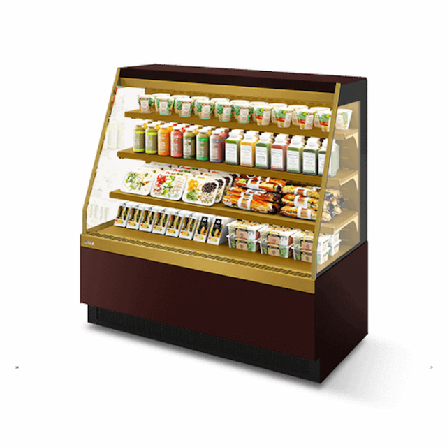 Витрина кондитерская Chilz VETE II KUB OF 90 ВК215 (шоколад/золотой глянец)