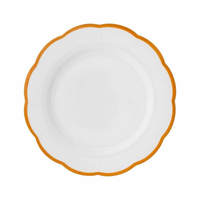 Тарелка с цветным кантом (охра) 27,5 см Bitossi Petalo PET00401 Bordo ocra